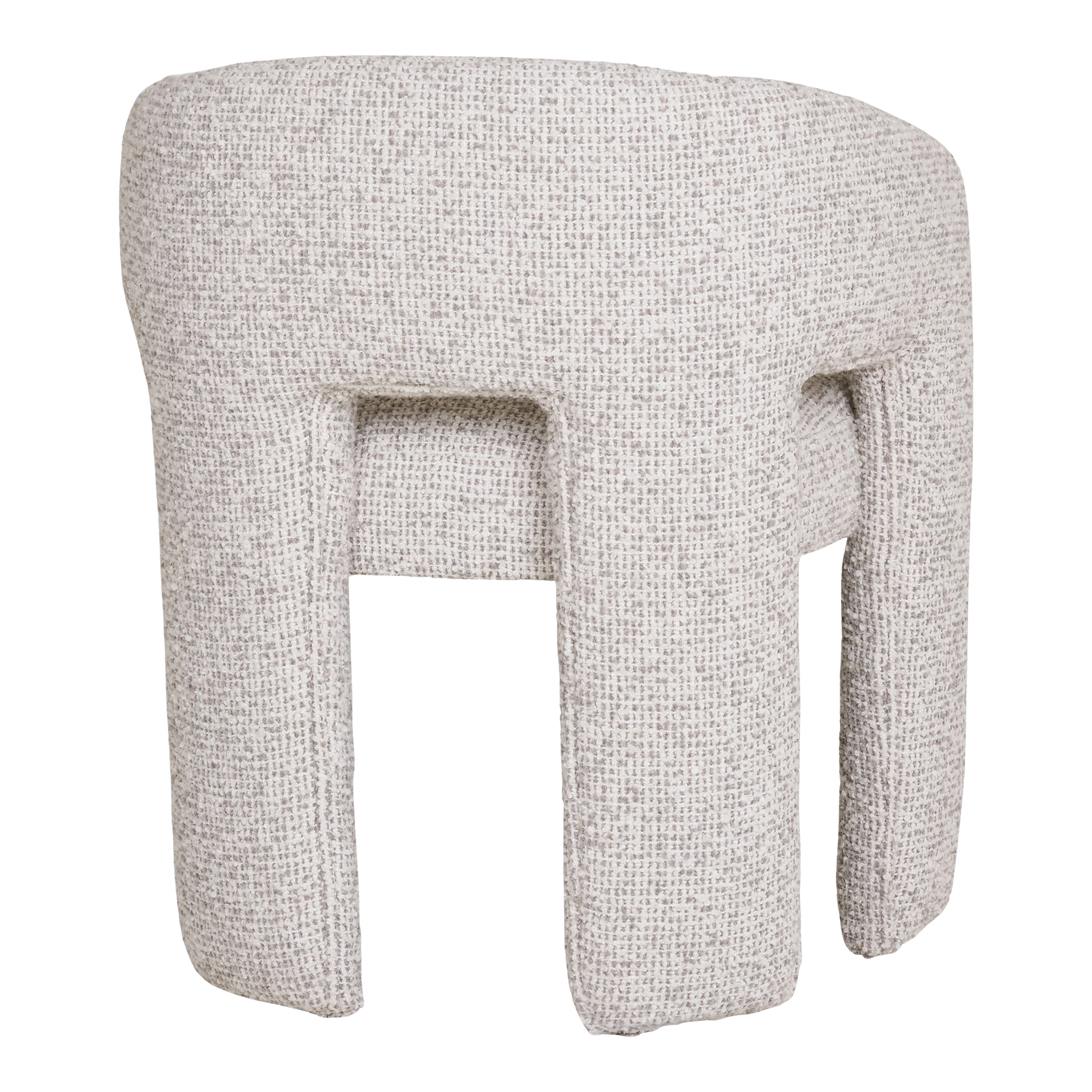 Monroe Chair – Sculpted Bouclé Dining Chair